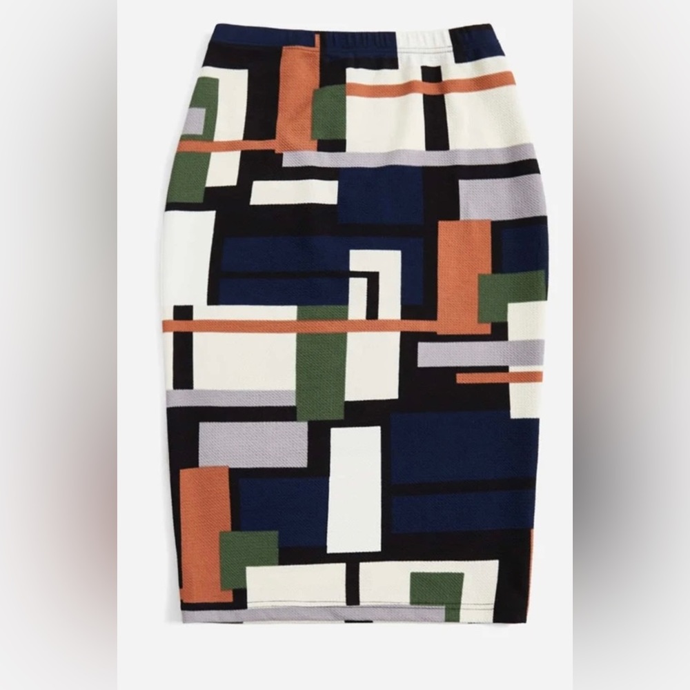 Clasi Plus Geo Print Pencil Skirt size XL